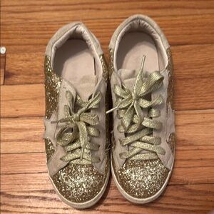 Gold Glitter Sneakers